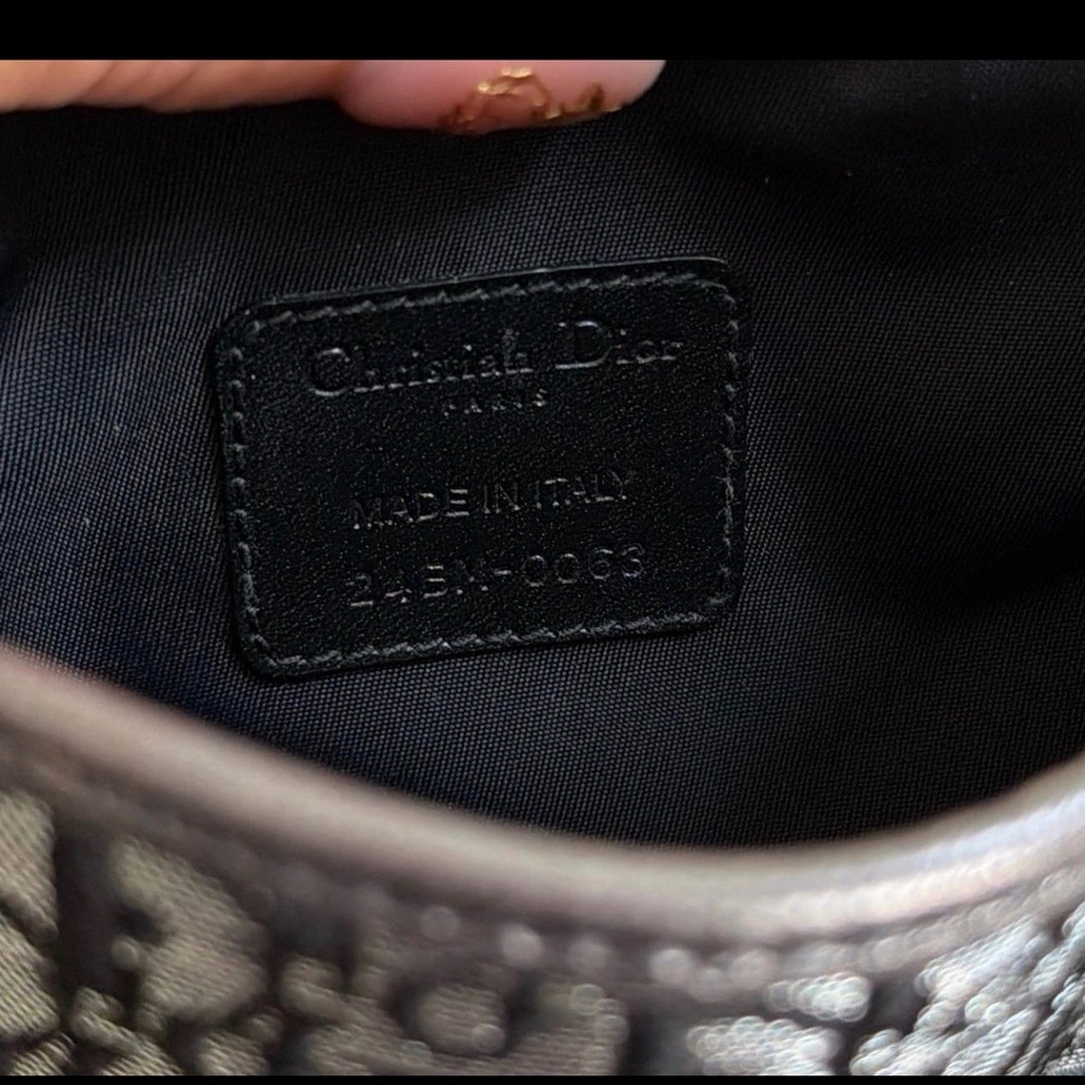 Dior Black Monogram Crossbody Phone Pouch - Picture 8 of 8